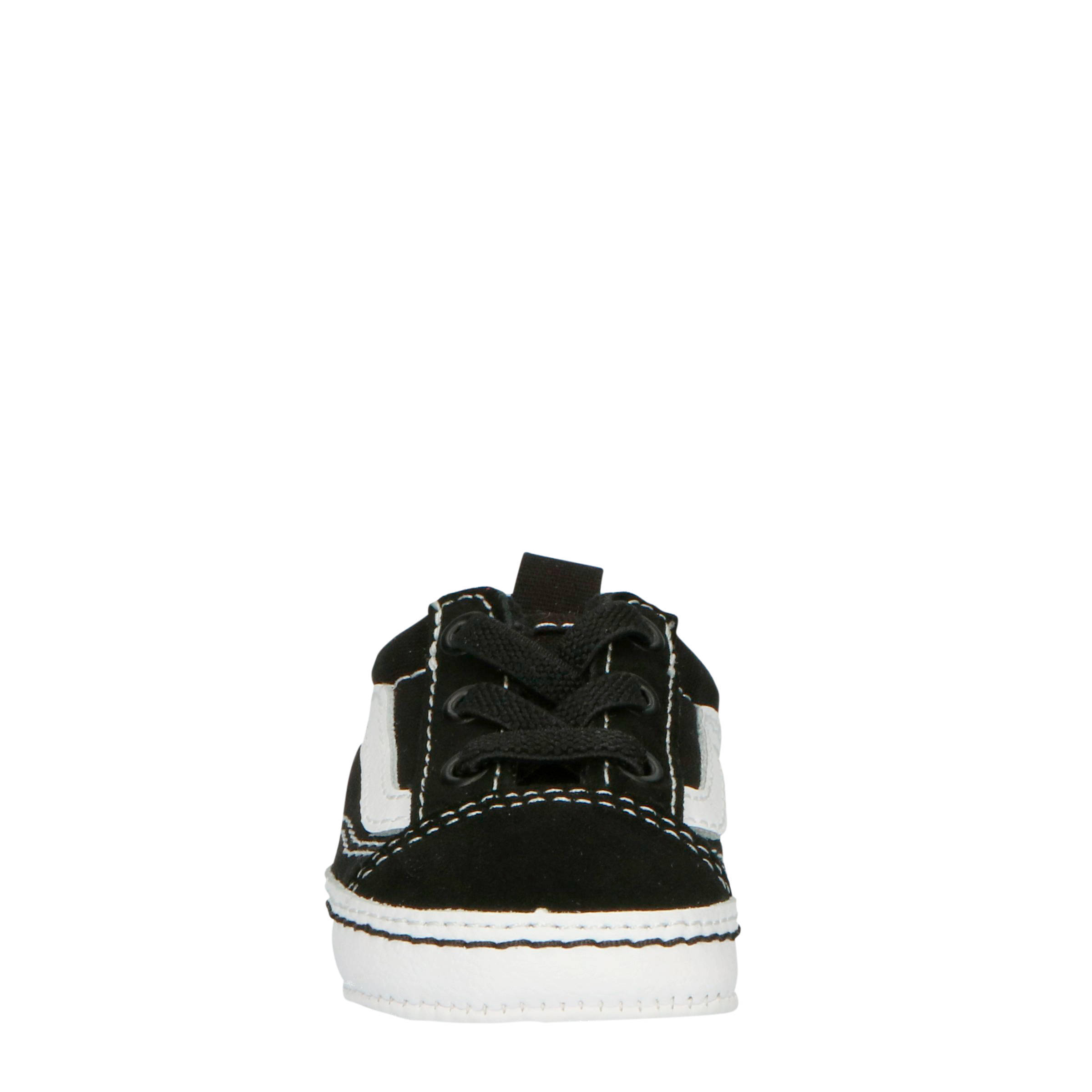 VANS Old Skool Crib babyslofjes zwart/wit kids | wehkamp