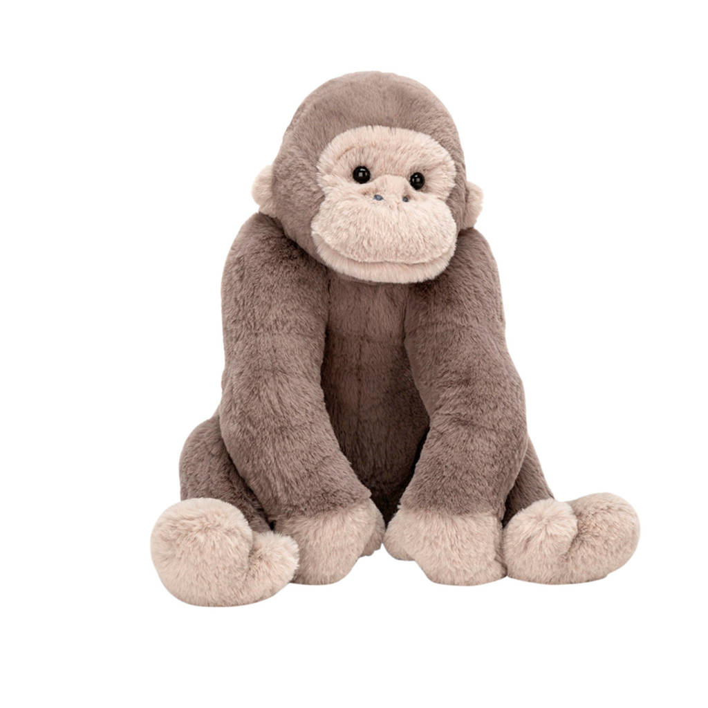 Jellycat Gregory Gorilla Small knuffel 19 cm, Bruin