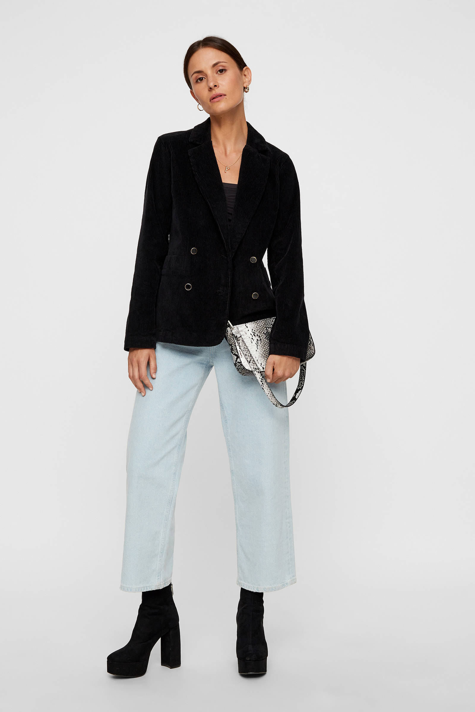 corduroy blazer zwart corduroy blazer zwart