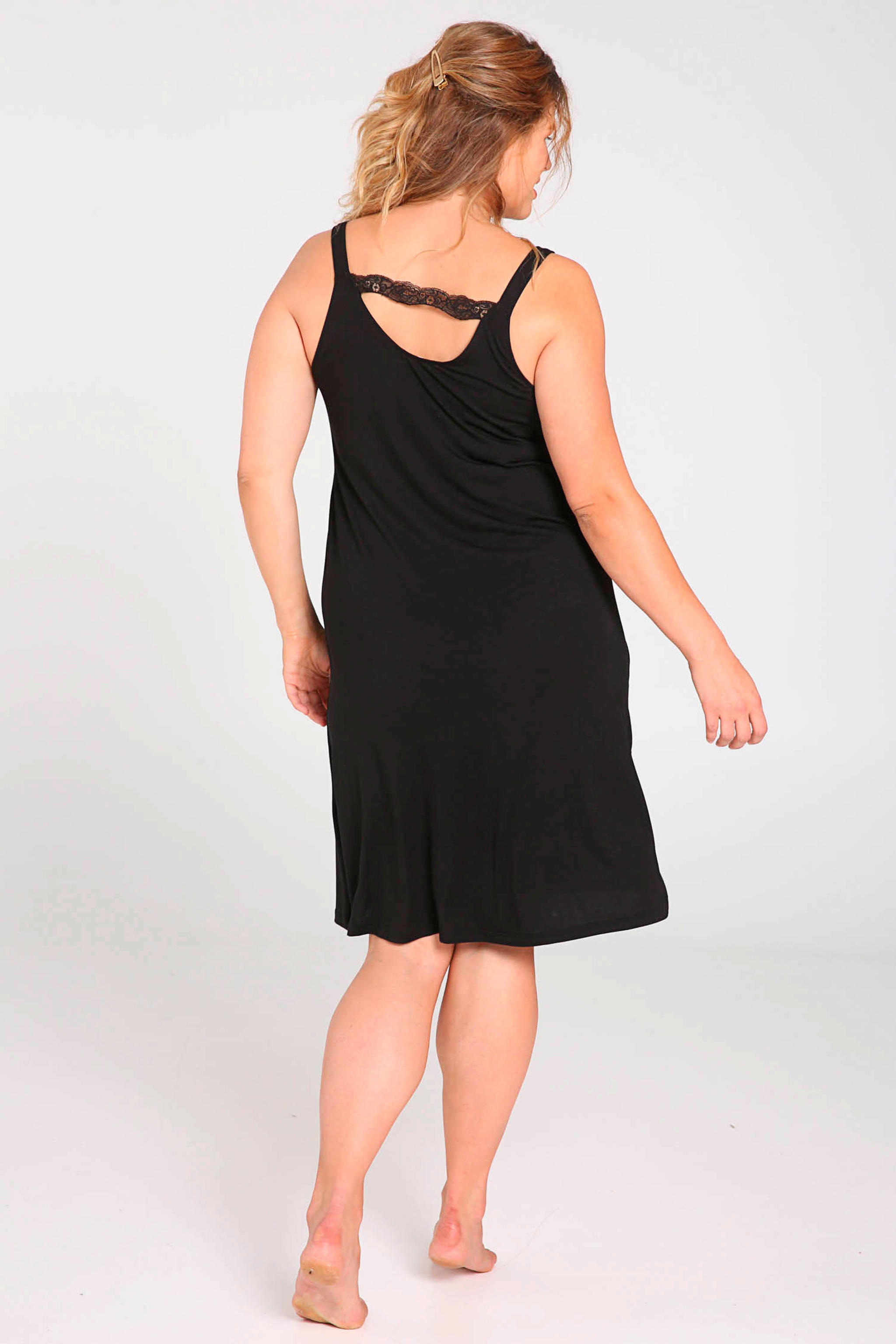 Paprika slipdress zwart kopen? in huis wehkamp