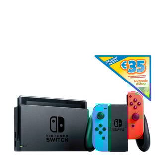 Switch (rood/blauw) + € 35 eShop tegoed