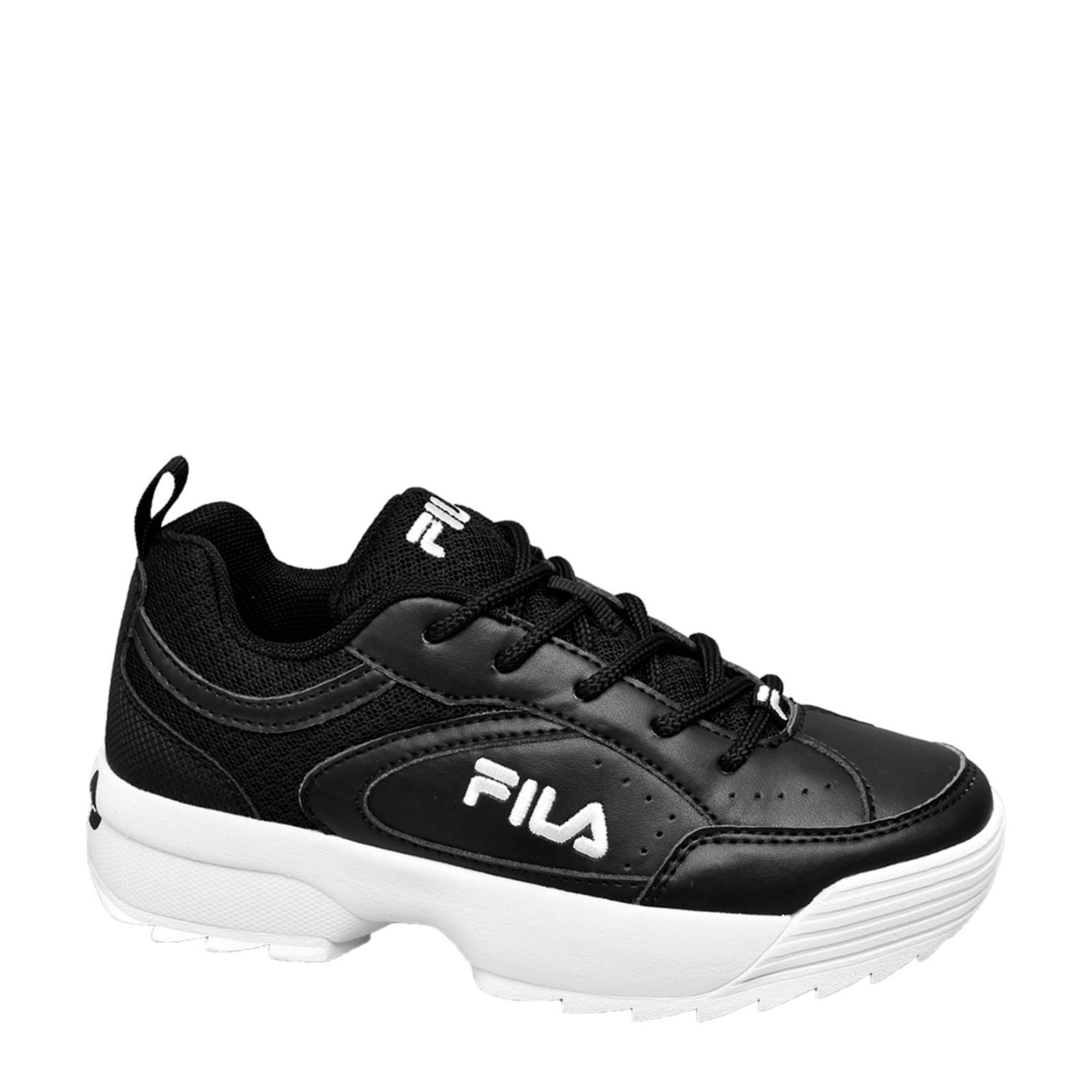 Fila chunky sneakers zwart/wit | wehkamp