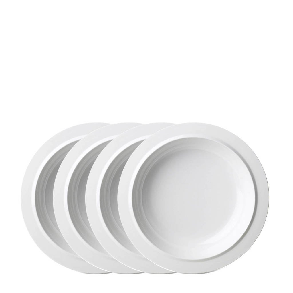 Mepal Basic diep bord (Ø19,2 cm) (set van 4), Wit