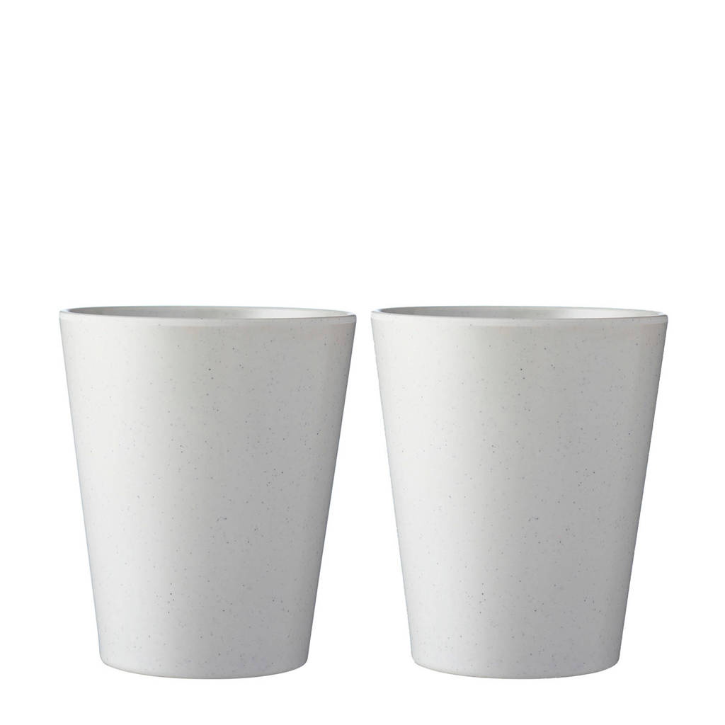 Mepal Bloom beker (300 ml) (set van 2), Wit