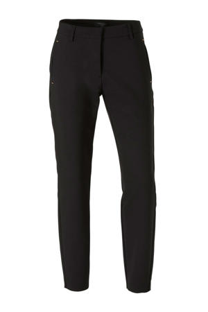 tapered fit pantalon zwart