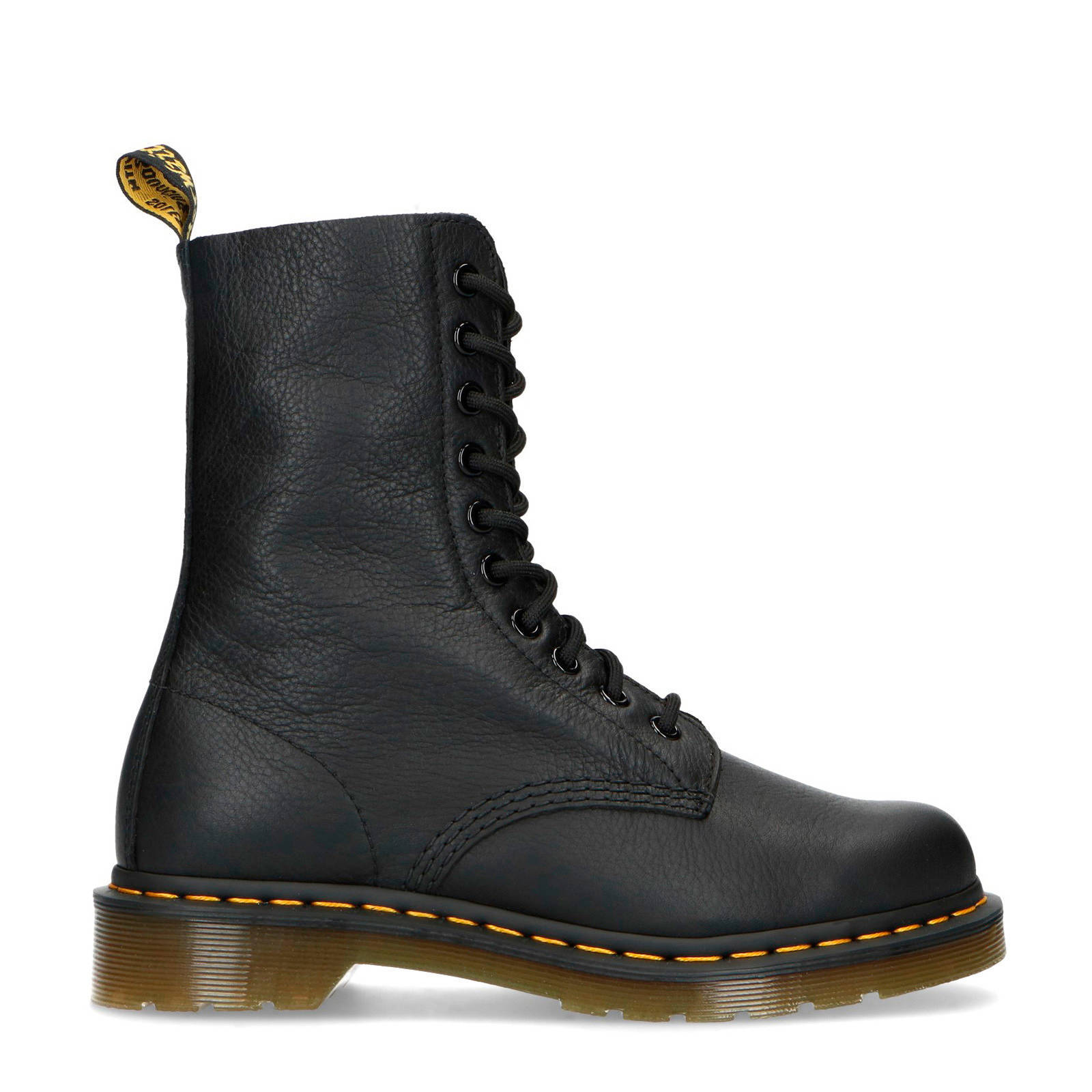 Dr. Martens 1490 leren veterboots zwart | wehkamp