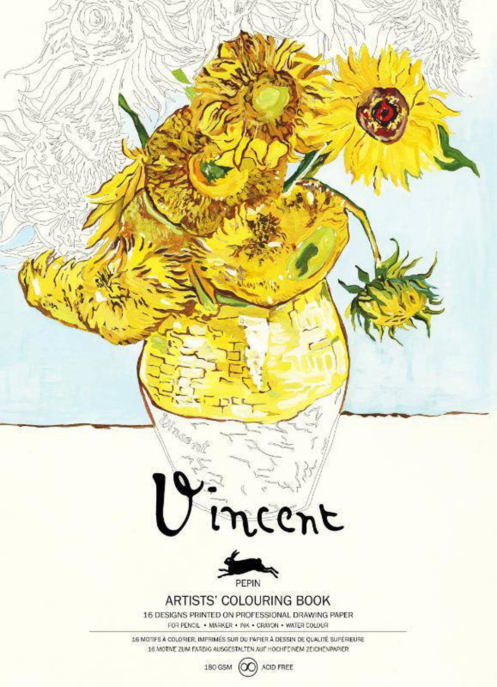 Pepin van Roojen Artists' colouring book Van Gogh wehkamp