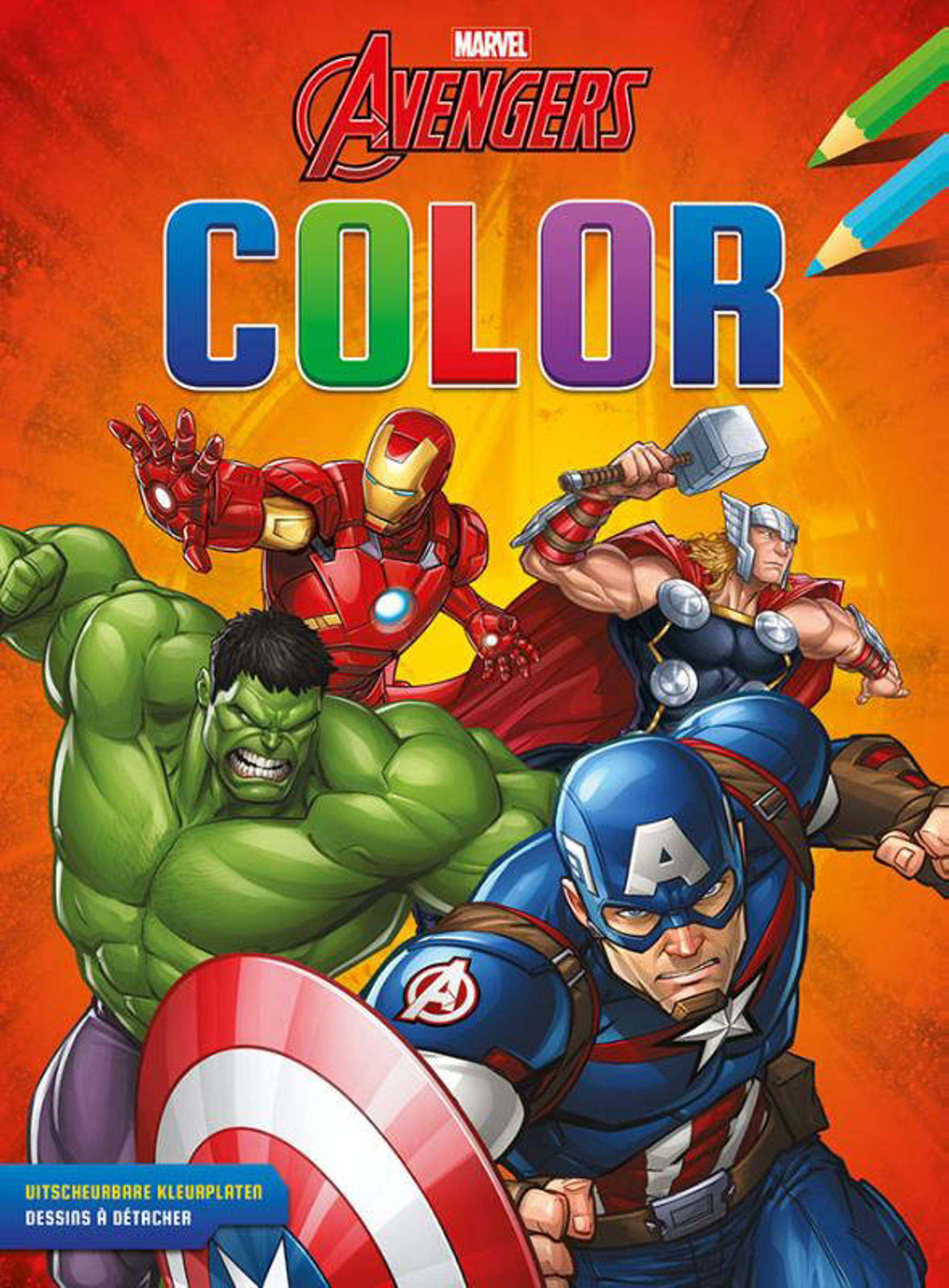 Avengers Color Kleurblok Avengers Color Bloc De Coloriage Wehkamp
