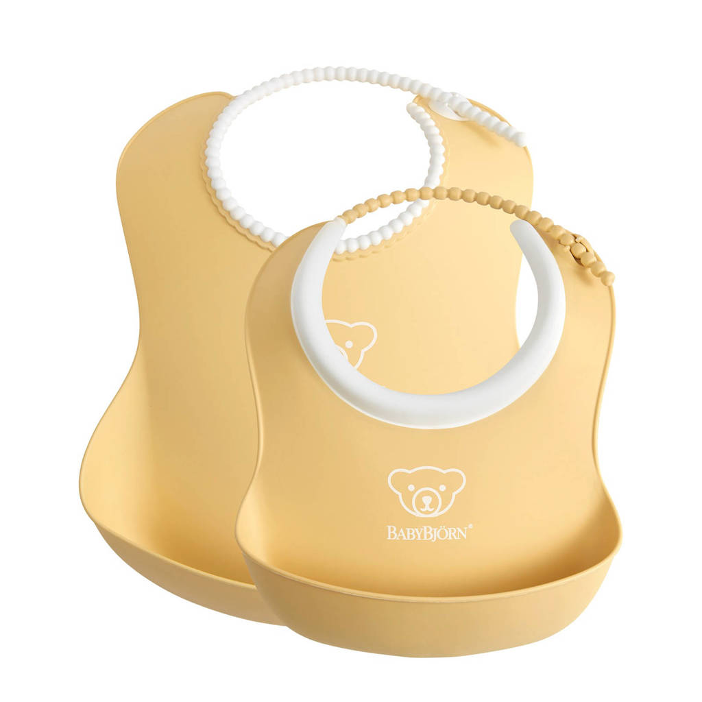 BabyBjörn waterdichte duo slab lichtgeel - set van 2 stuks, Lichtgeel