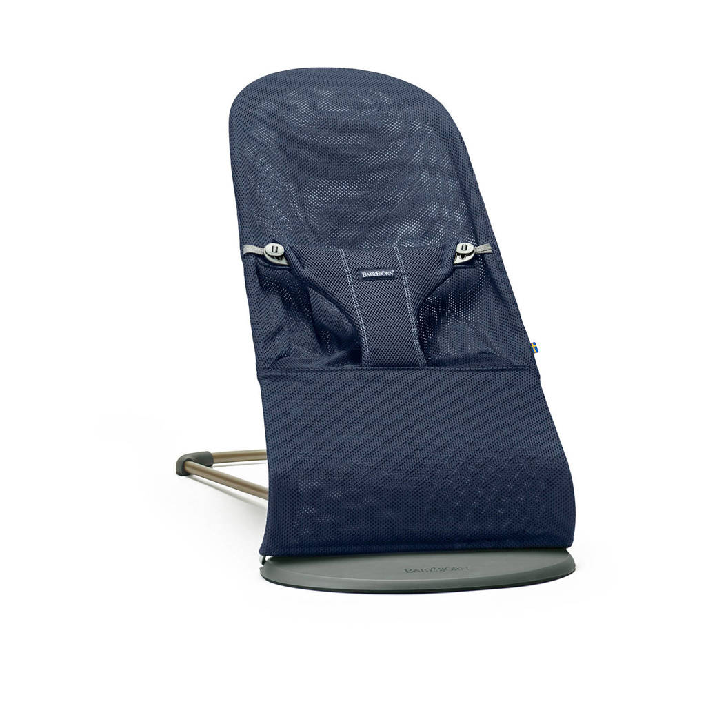 BabyBjörn Bliss Mesh wipstoel marineblauw, 100% luchtdoorlatend polyester, Marineblauw