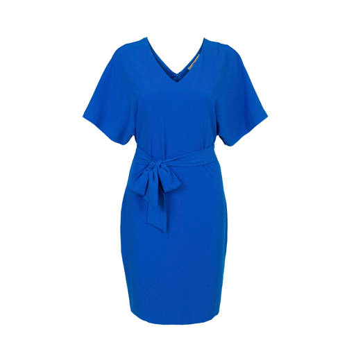 Steps jurk met V hals blauw Steps jurk met V hals blauw