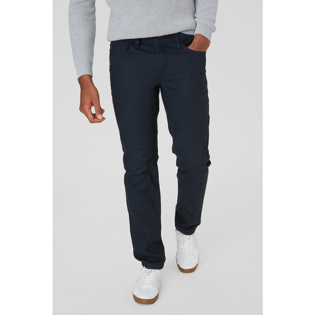 C&A Angelo Litrico slim fit broek donkerblauw wehkamp