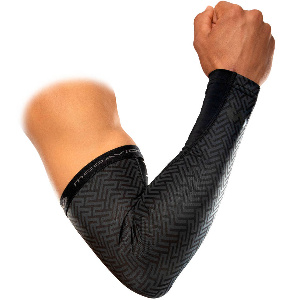 MC David X-fitness armsleeves Dual Layer Compression, Zwart