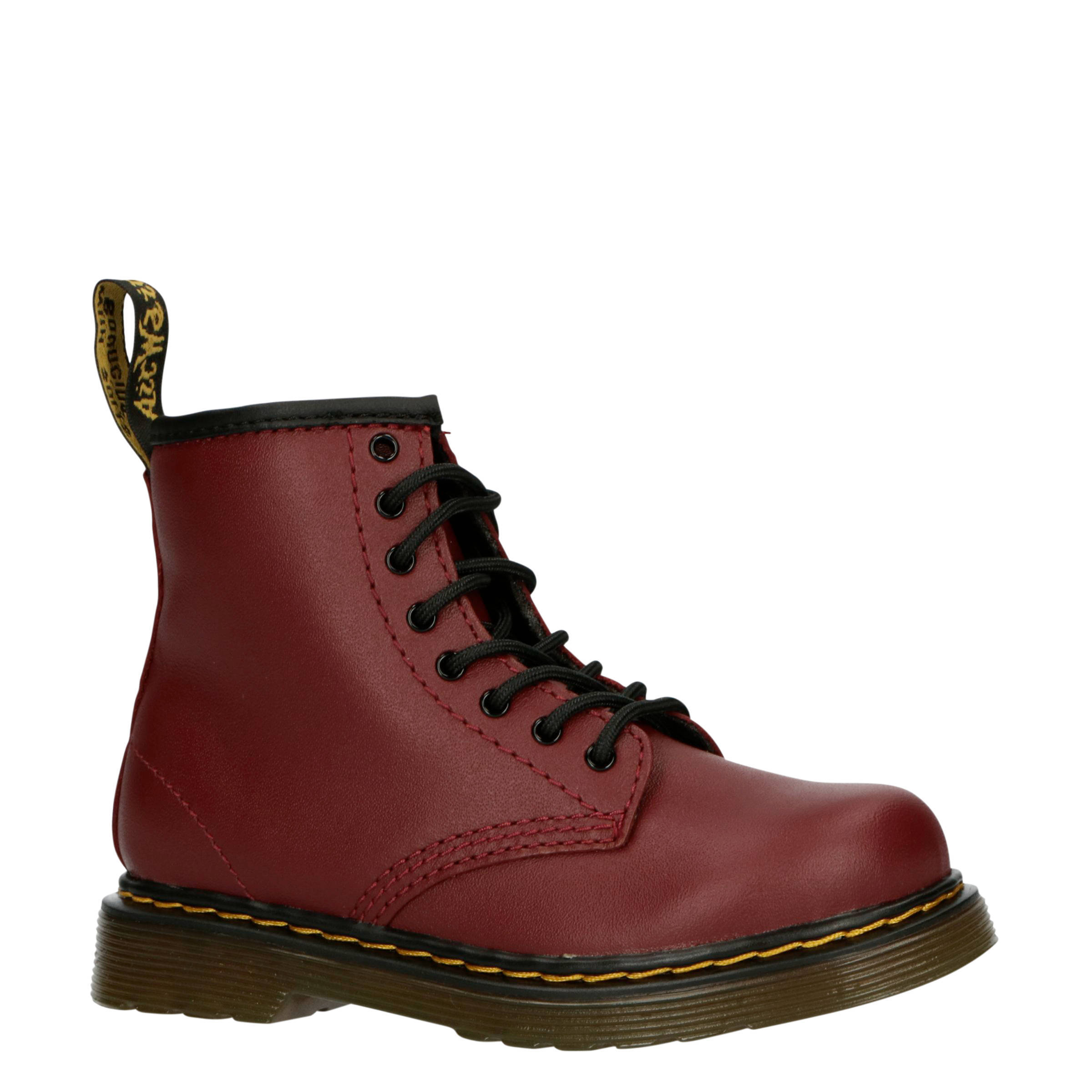 dr martens donker rood
