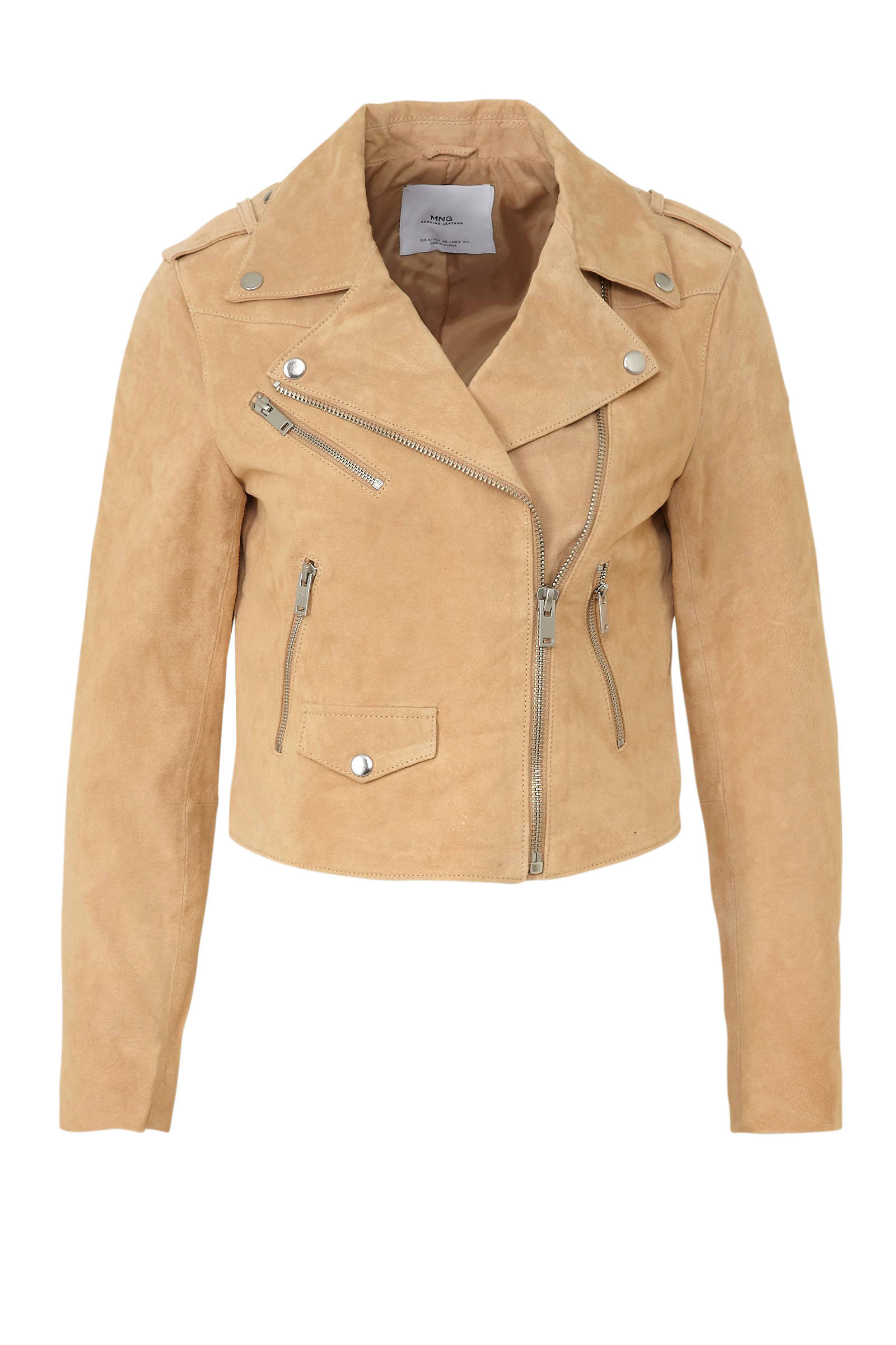 Mango bikerjack suéde beige | wehkamp Mango suède jas | wehkamp