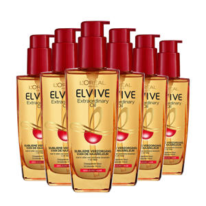 Wehkamp L'Oréal Paris Elvive Extraordinary oil gekleurd haar - 6x 50 ml multiverpakking aanbieding Wehkamp L'Oréal Paris Elvive Extraordinary oil gekleurd haar - 6x 50 ml multiverpakking aanbieding
