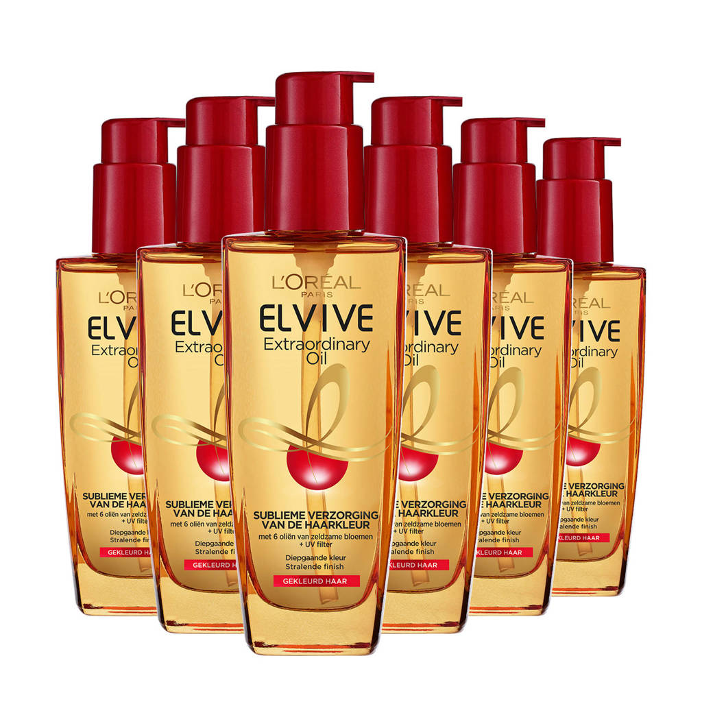 L'Oréal Paris Elvive Extraordinary oil gekleurd haar - 6x 50ml multiverpakking