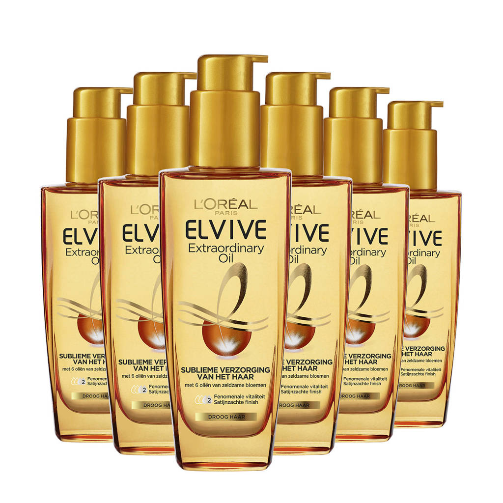 L'Oréal Paris Elvive Extraordinary Oil alle haartypes - 6x 100ml multiverpakking