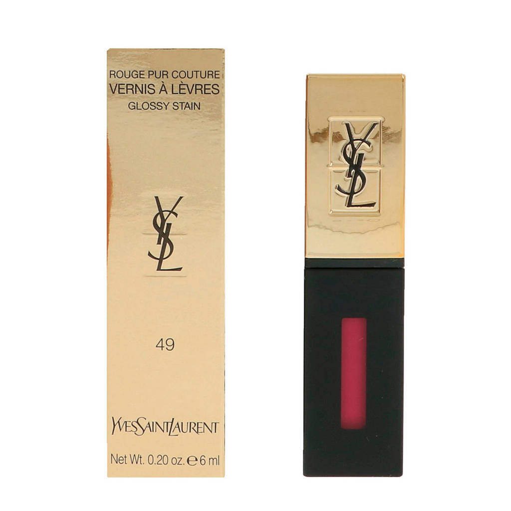 Yves Saint Laurent Rouge Pur Couture Vernis A Levres Glossy Stain lipgloss - 49 Fuchsia Filtre