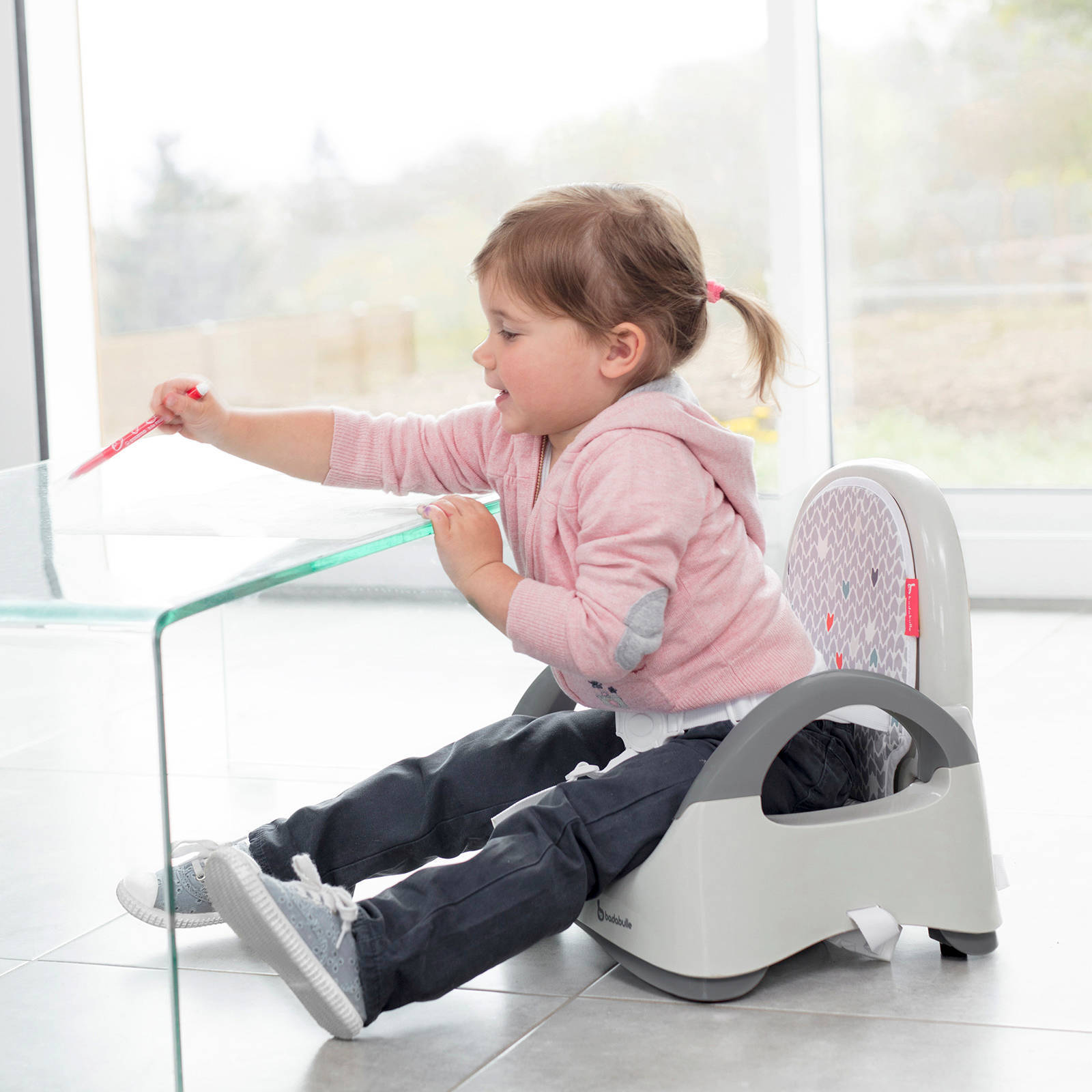 Badabulle Comfort stoelverhoger grijs | wehkamp