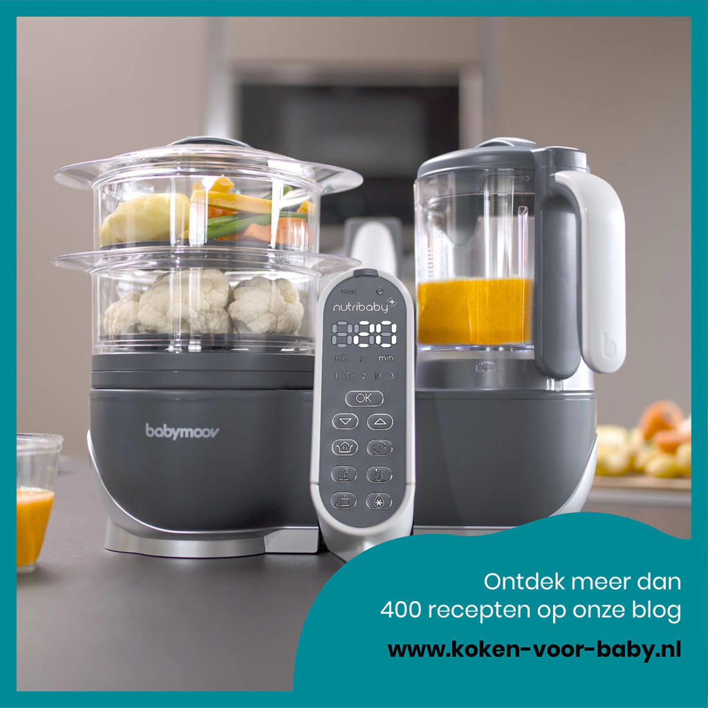 Babymoov Nutribaby(+) stoomkoker en blender industrial grey wehkamp