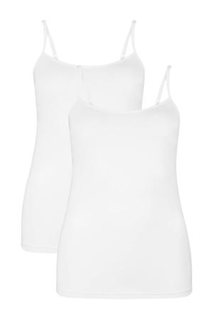 hemd Vera met bamboe (set van 2) wit