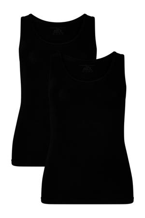 hemd Anna met bamboe (set van 2) zwart