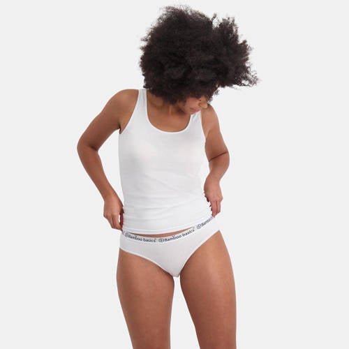 Bamboo Basics slip Yara met bamboe (set van 3) wit afbeelding