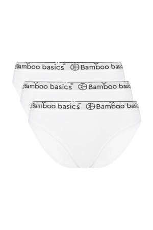 slip Yara met bamboe (set van 3) wit
