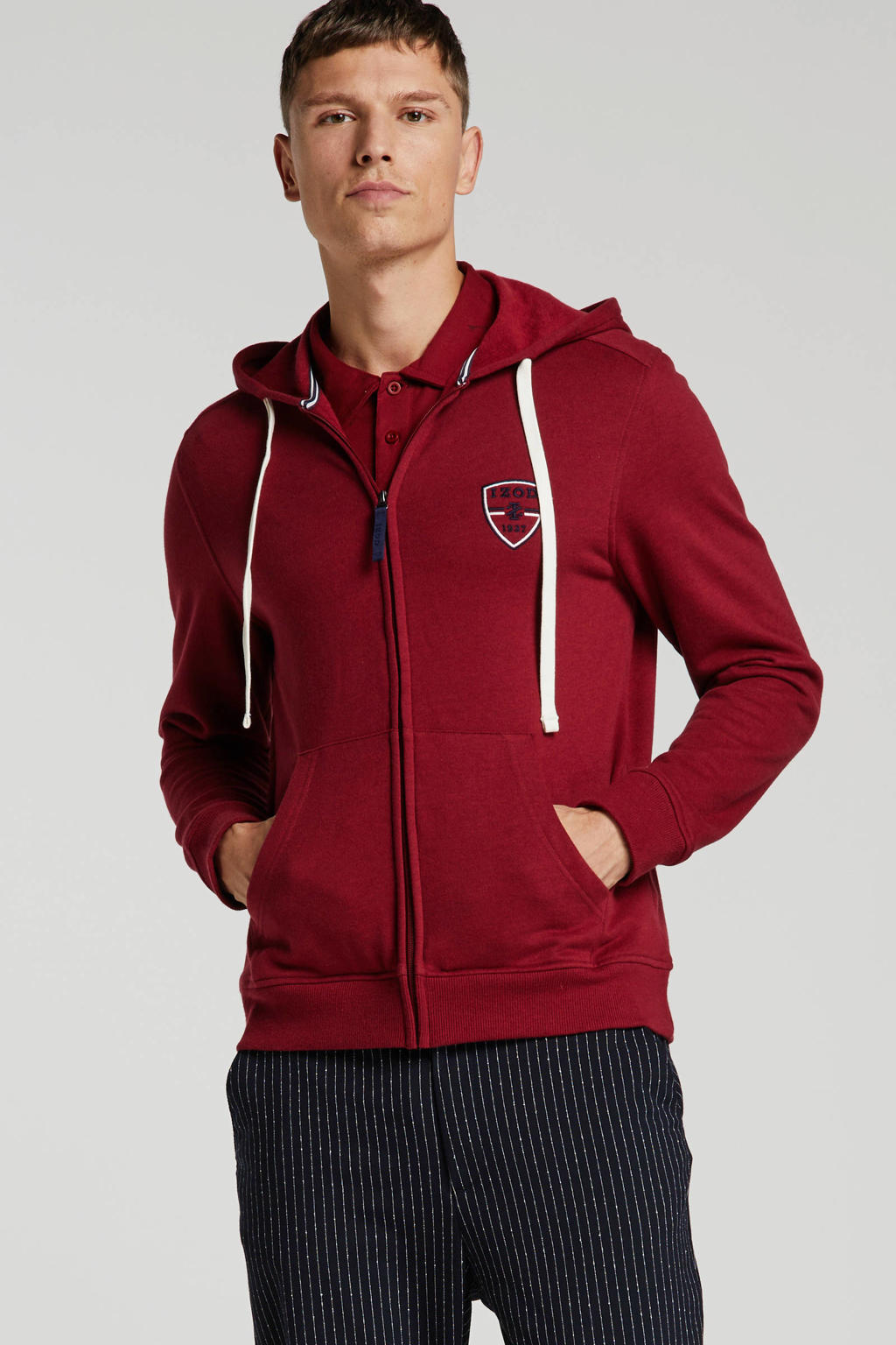 IZOD vest met logo rood