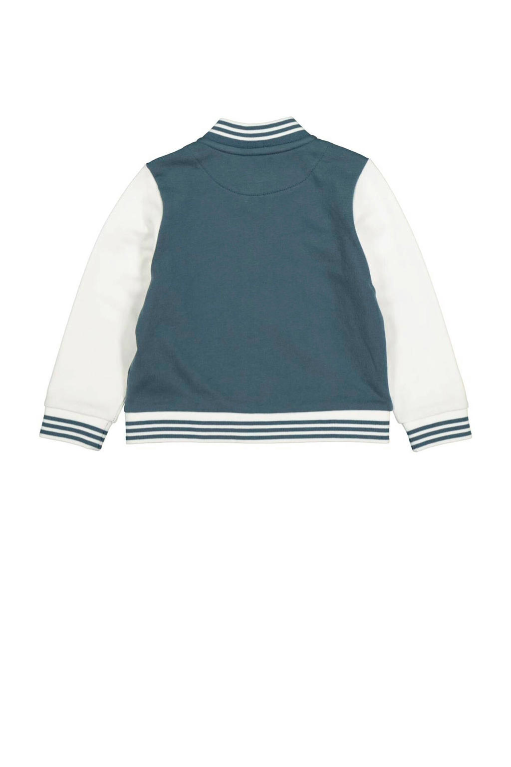 HEMA vest met printopdruk grijsblauw wehkamp