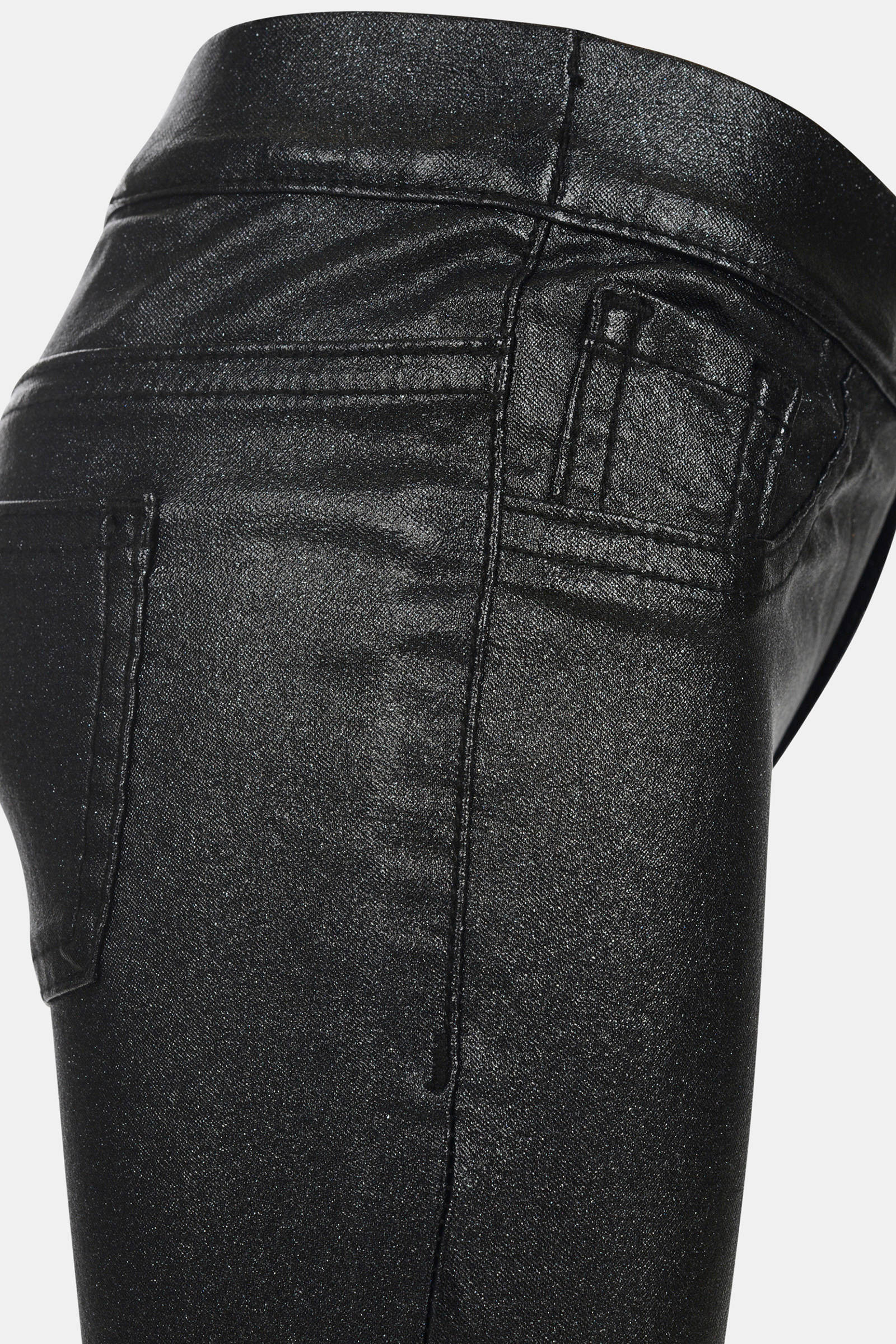 Shoeby Jill \u0026 Mitch skinny broek Sparkle zwart glans | wehkamp