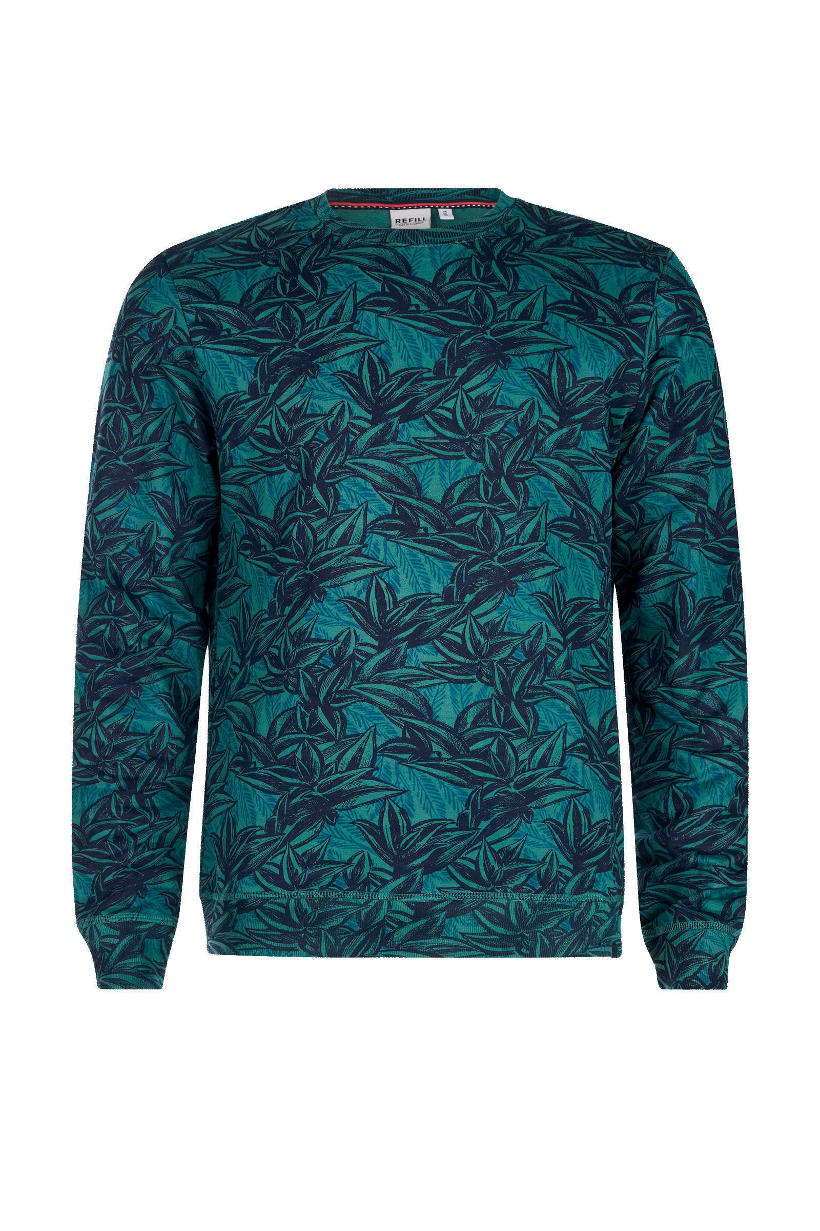 Refill by Shoeby sweater met all over print petrol | wehkamp Refill by Shoeby sweater met all over print petrol | wehkamp