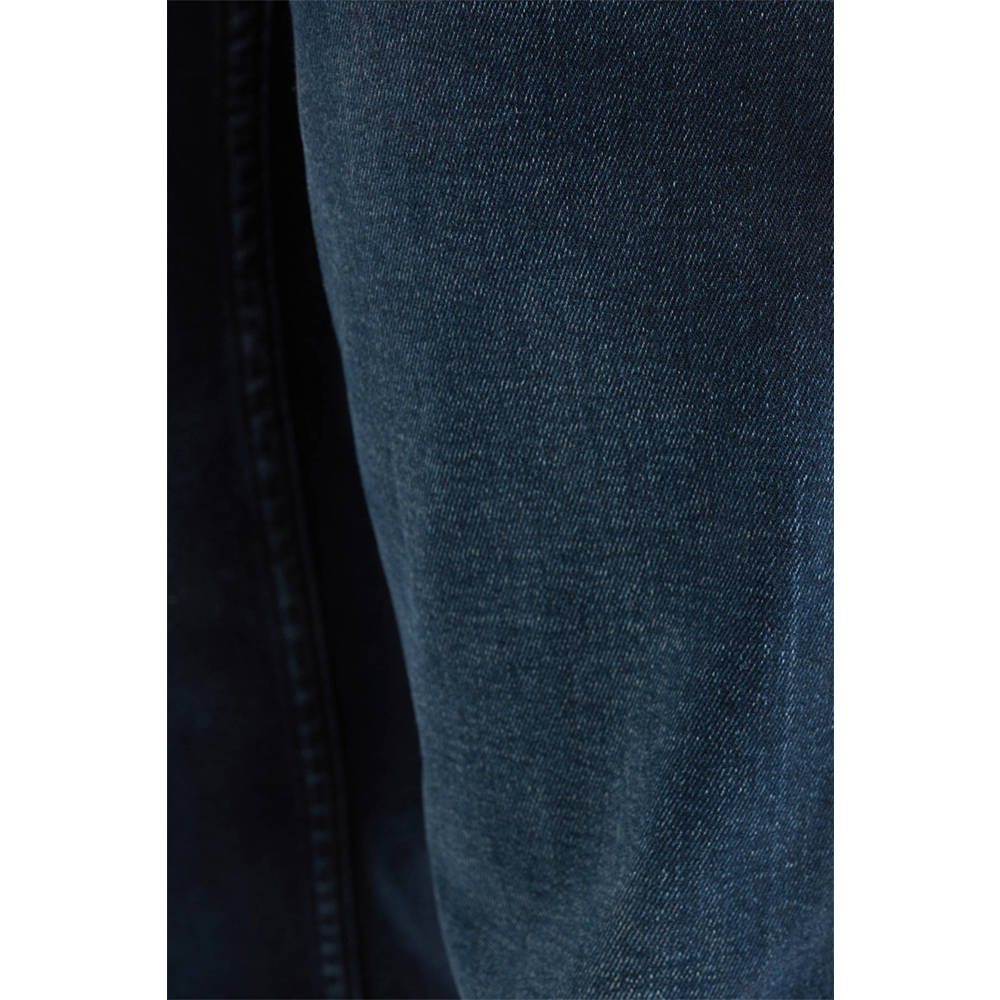 Shoeby straight fit L34 jeans blauw zwart