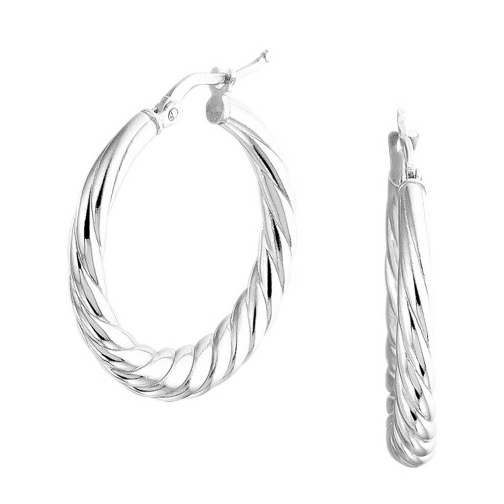 Selected Jewels zilveren oorbellen SJSS19004, Zilverkleurig
