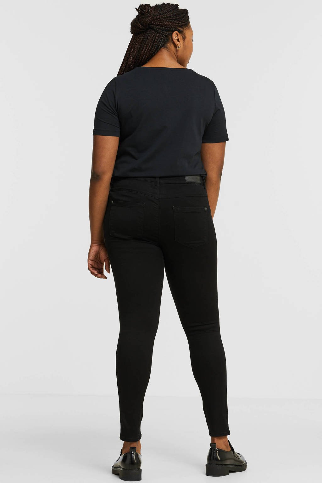 ONLY CARMAKOMA high zwart waist jeans wehkamp | CARAUGUSTA skinny