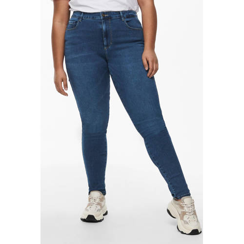 ONLY CARMAKOMA high waist skinny jeans CARAUGUSTA dark denim afbeelding