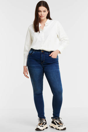 high waist skinny jeans CARAUGUSTA dark denim