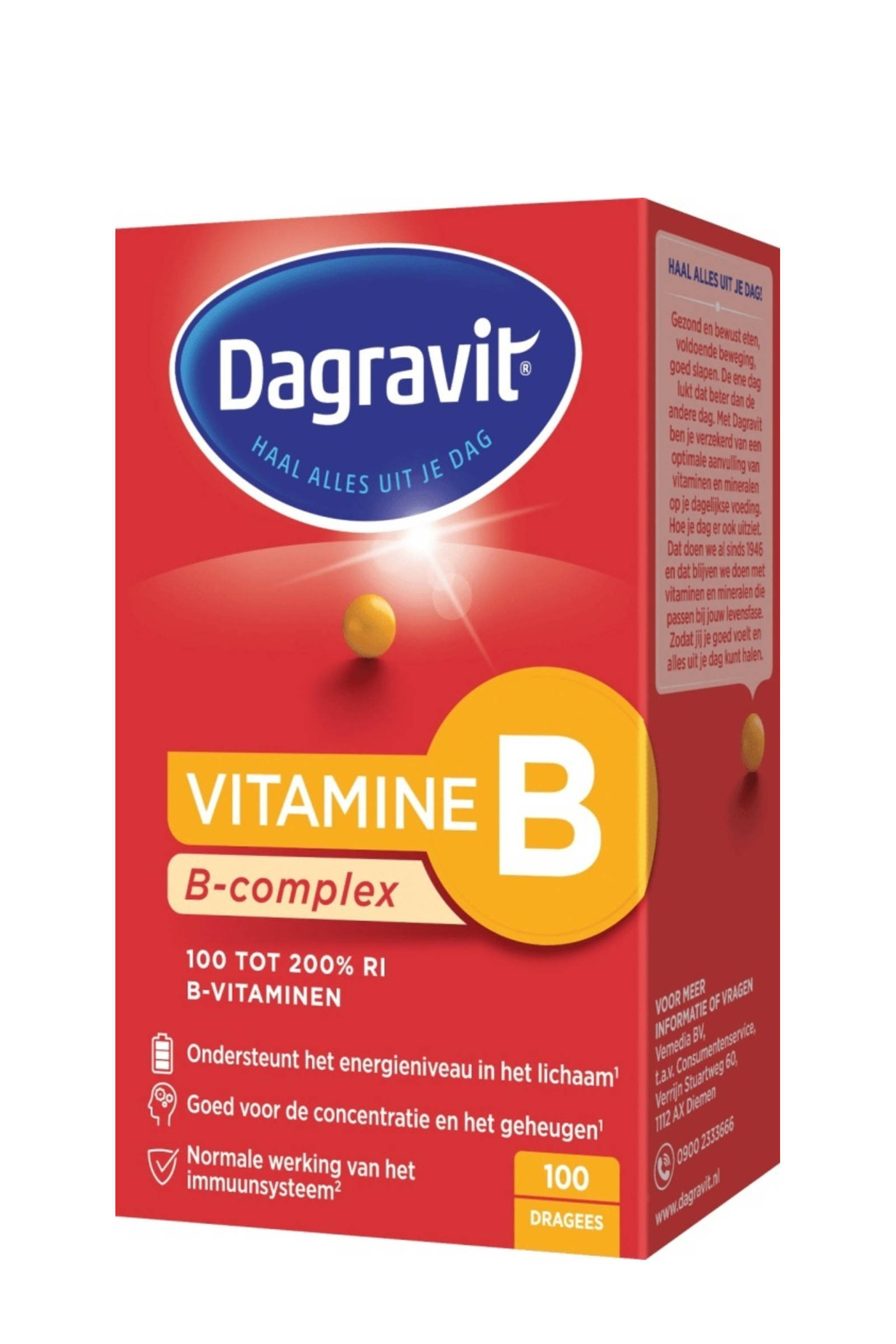 Fondsen Altijd tijger Dagravit Vitamine B- complex - 100 stuks | wehkamp