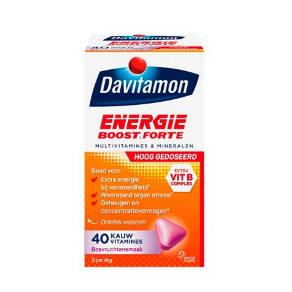 Davitamon Energie boost kauwvitamines - 40 stuks