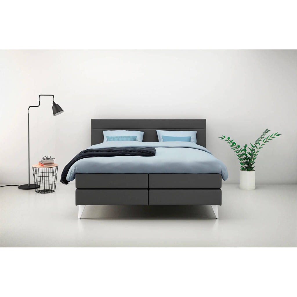 Karlsson Beter Bed complete boxspring Attraktiv Kvinna (180x200 cm), Antraciet