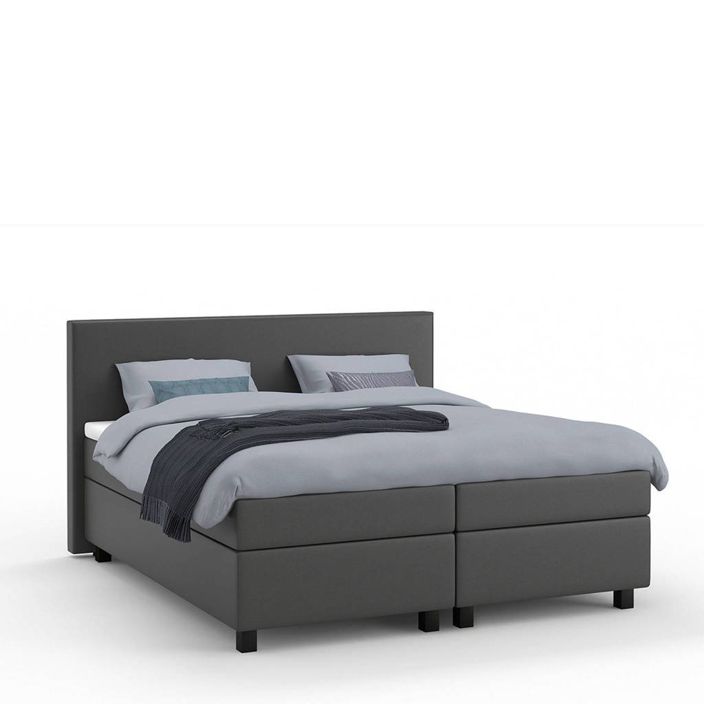 Karlsson Beter Bed complete boxspring Autentik Tunn (180x210 cm), Anthracite