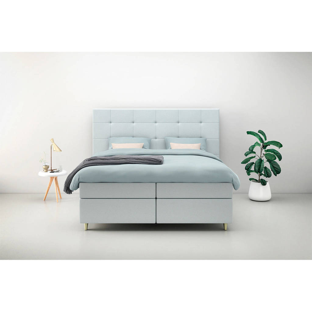 Karlsson Beter Bed complete boxspring Unik Varje (160x210 cm), Lichtgrijs