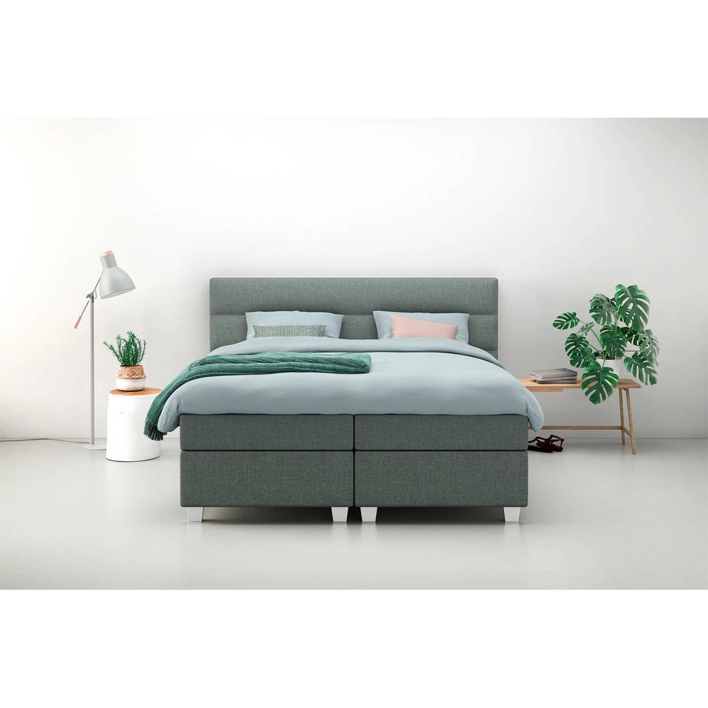 Karlsson Beter Bed complete boxspring Autentik Lina (180x200 cm), Groen