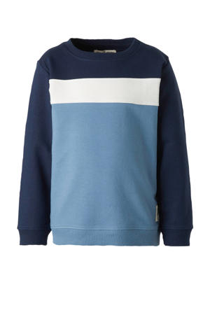sweater lichtblauw/donkerblauw/wit