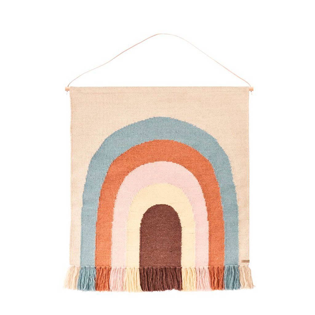 OYOY Living muurkleed Follow the rainbow (115x100 cm), Multi