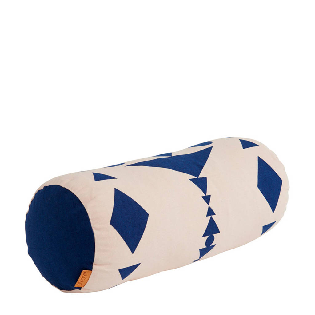 OYOY Living sierkussen (20x50 cm), Blauw/beige