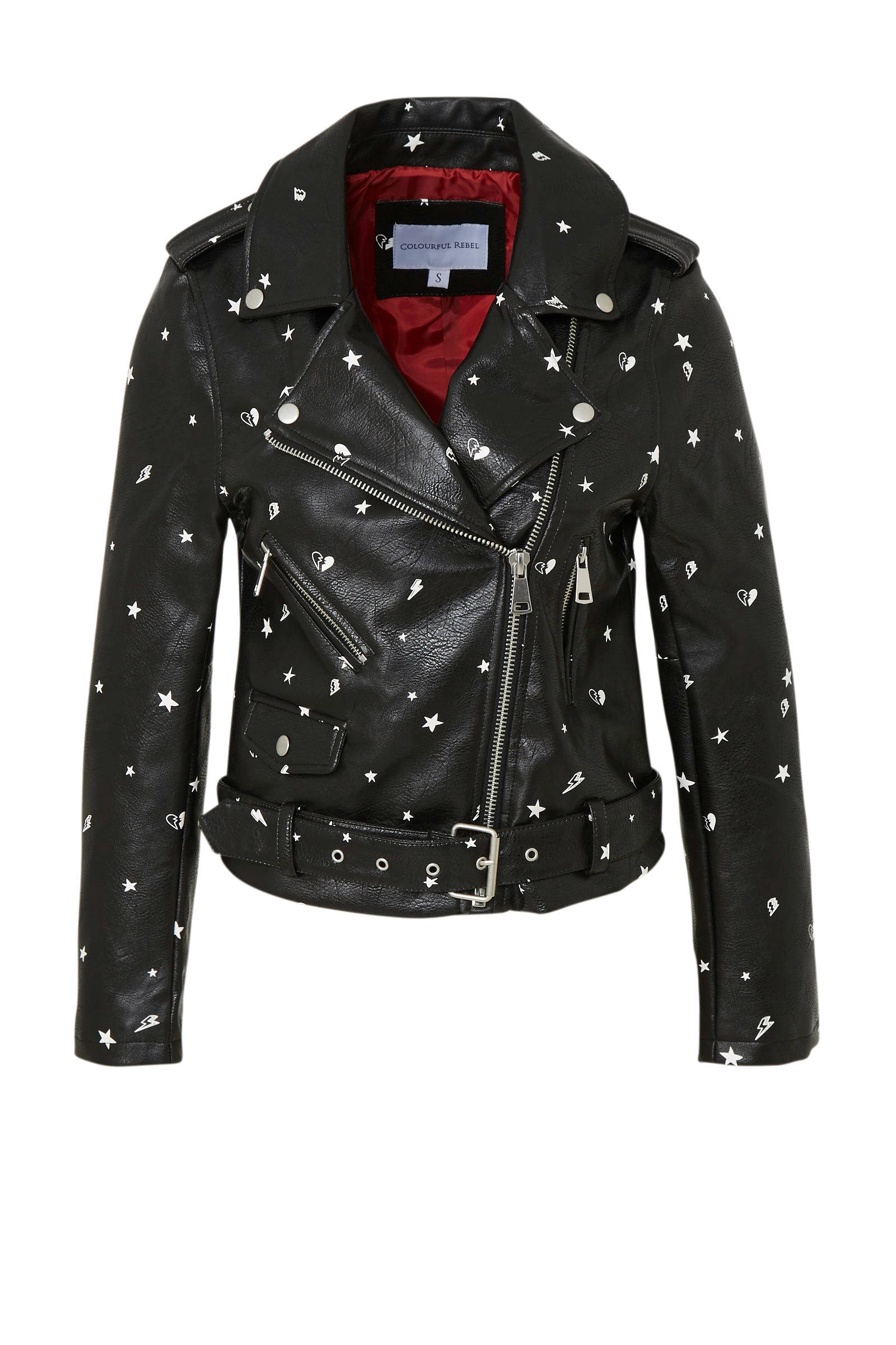 colourful rebel biker jacket