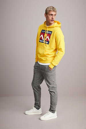 hoodie van biologisch katoen geel