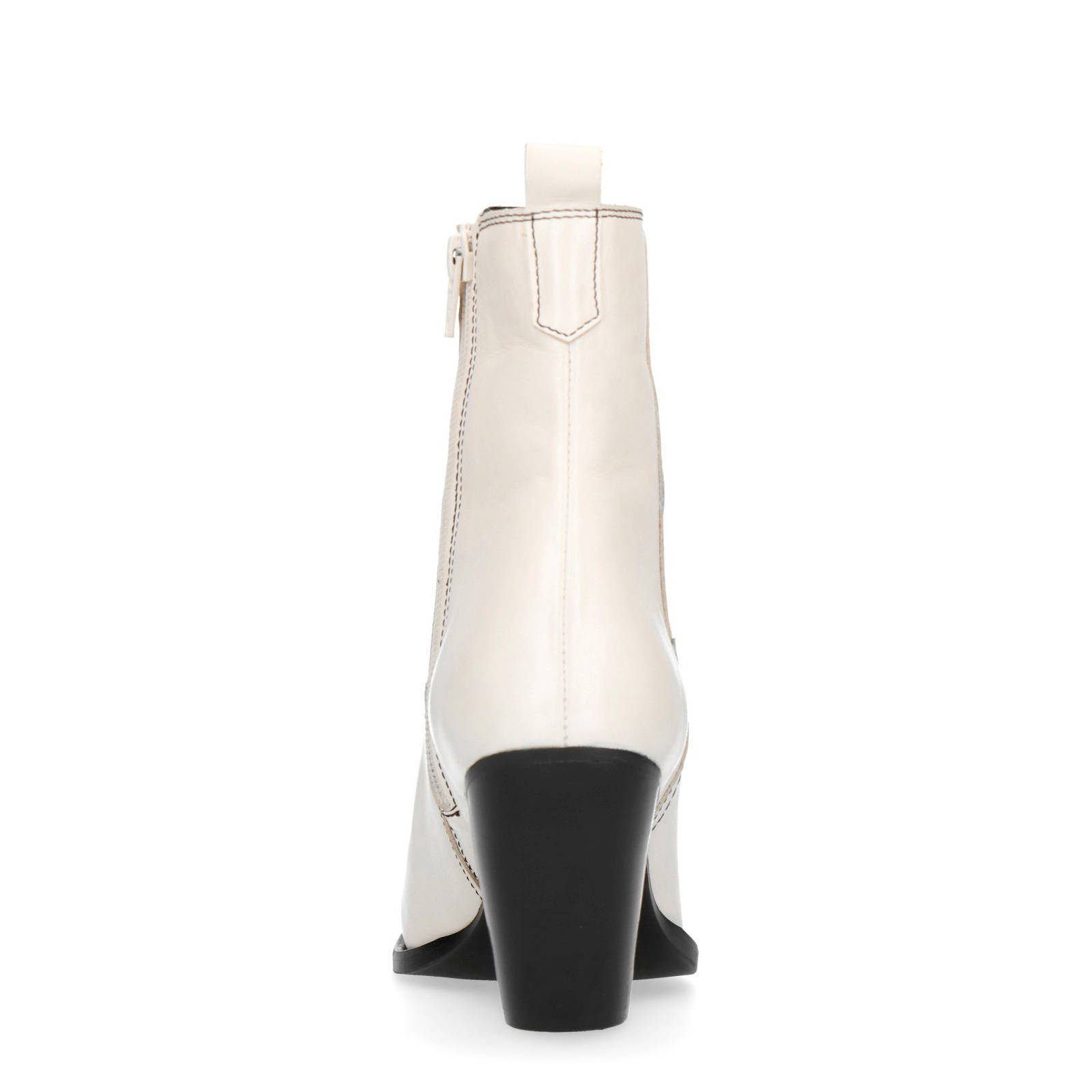 leren enkellaarzen off white leren enkellaarzen off white